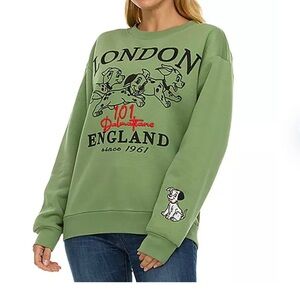 101 Dalmatians Licensed Destination Crewneck Sweatshirt. Size Small and XL. NWT